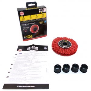 Fartools Kartáč z nylonového drátu, šířka 20 mm, průměr 120 MM, otvor 20 MM, tloušťka 20 MM,  110899 - Image 3